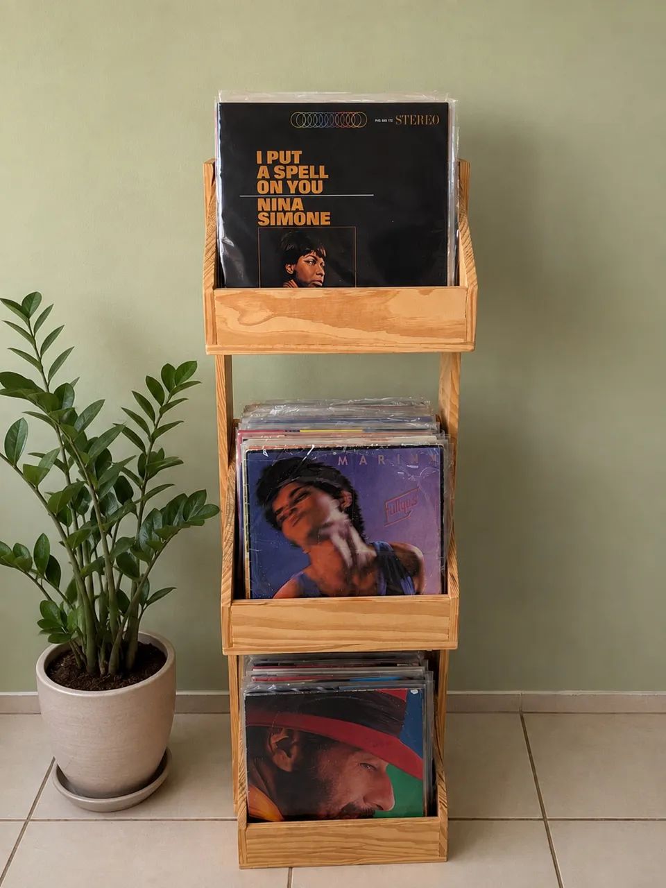 Estante de discos de vinil /Lps