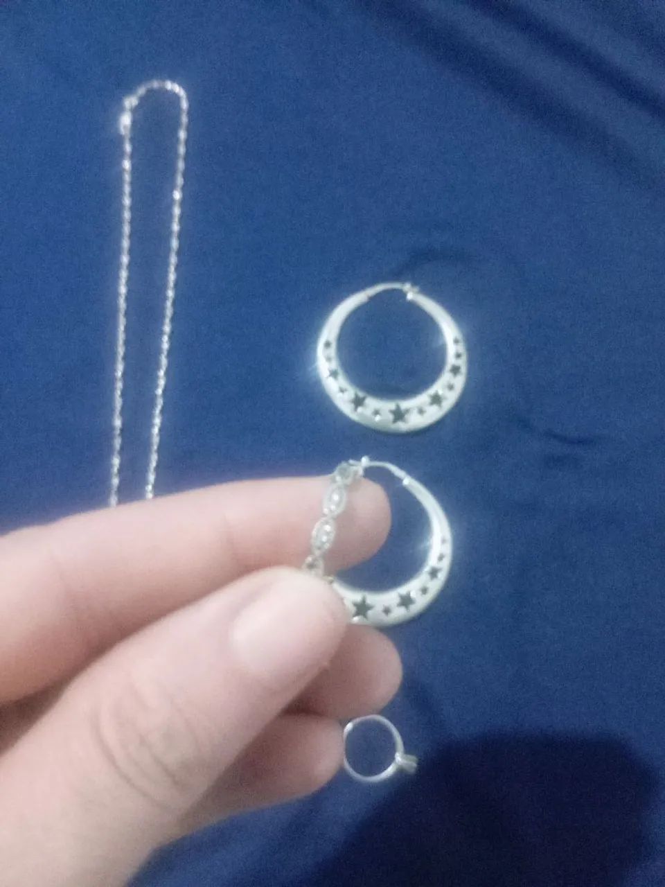 Vendo anéis em prata e um colar em prata 960 - Foto 4