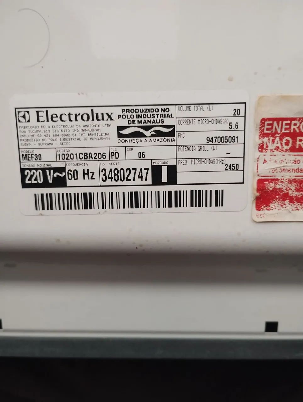 Microondas Electrolux 20 litros  - Foto 3