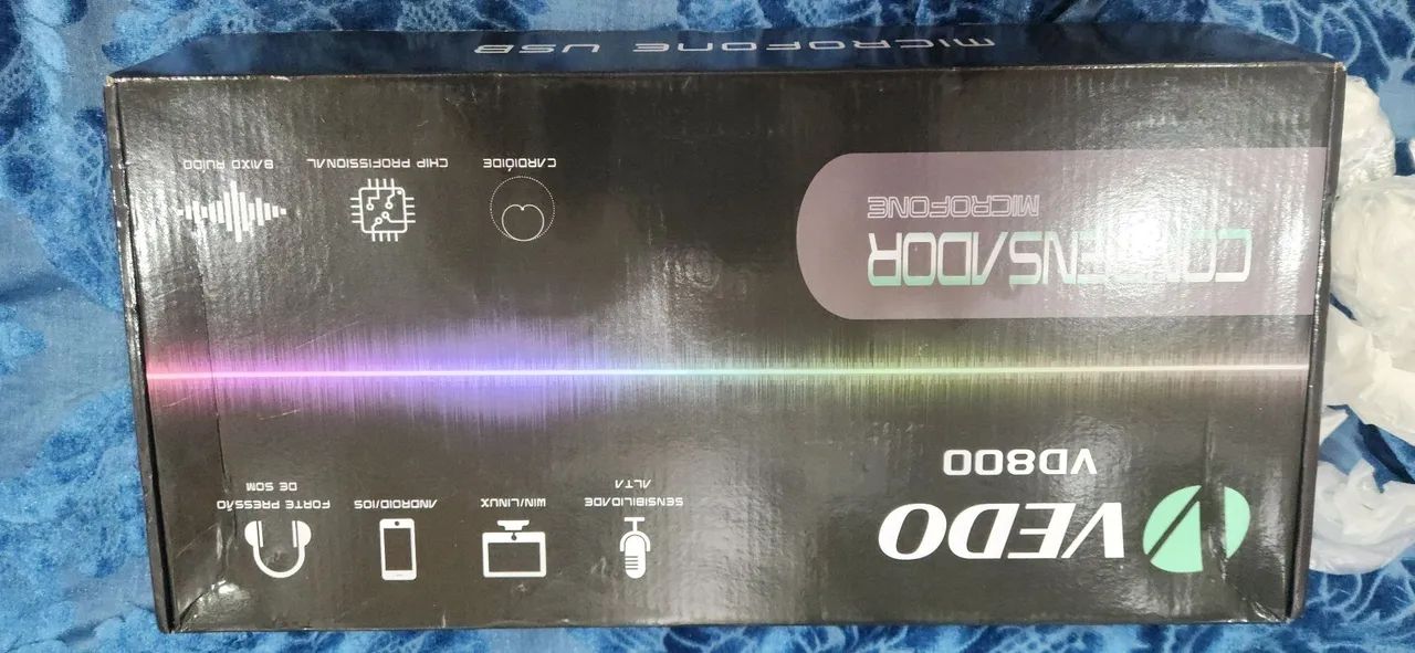 Microfone Condensador Profissional Vedo Vd800 Usb Cardioide - Foto 5