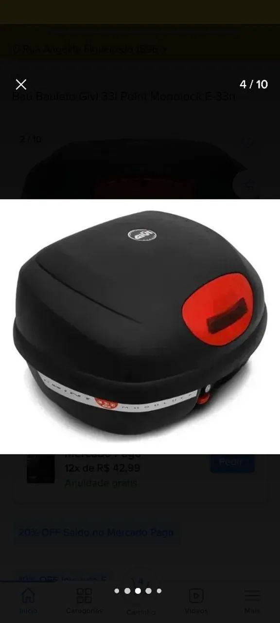 Baú e suporte para CB500 - Foto 4