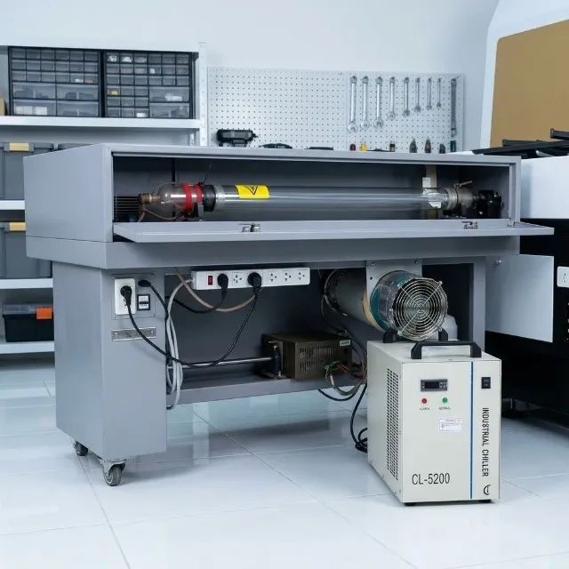  MÁQUINA LASER CO? 120x60 - 100W | COMPLETA E PRONTA PARA TRABALHAR! - Foto 5