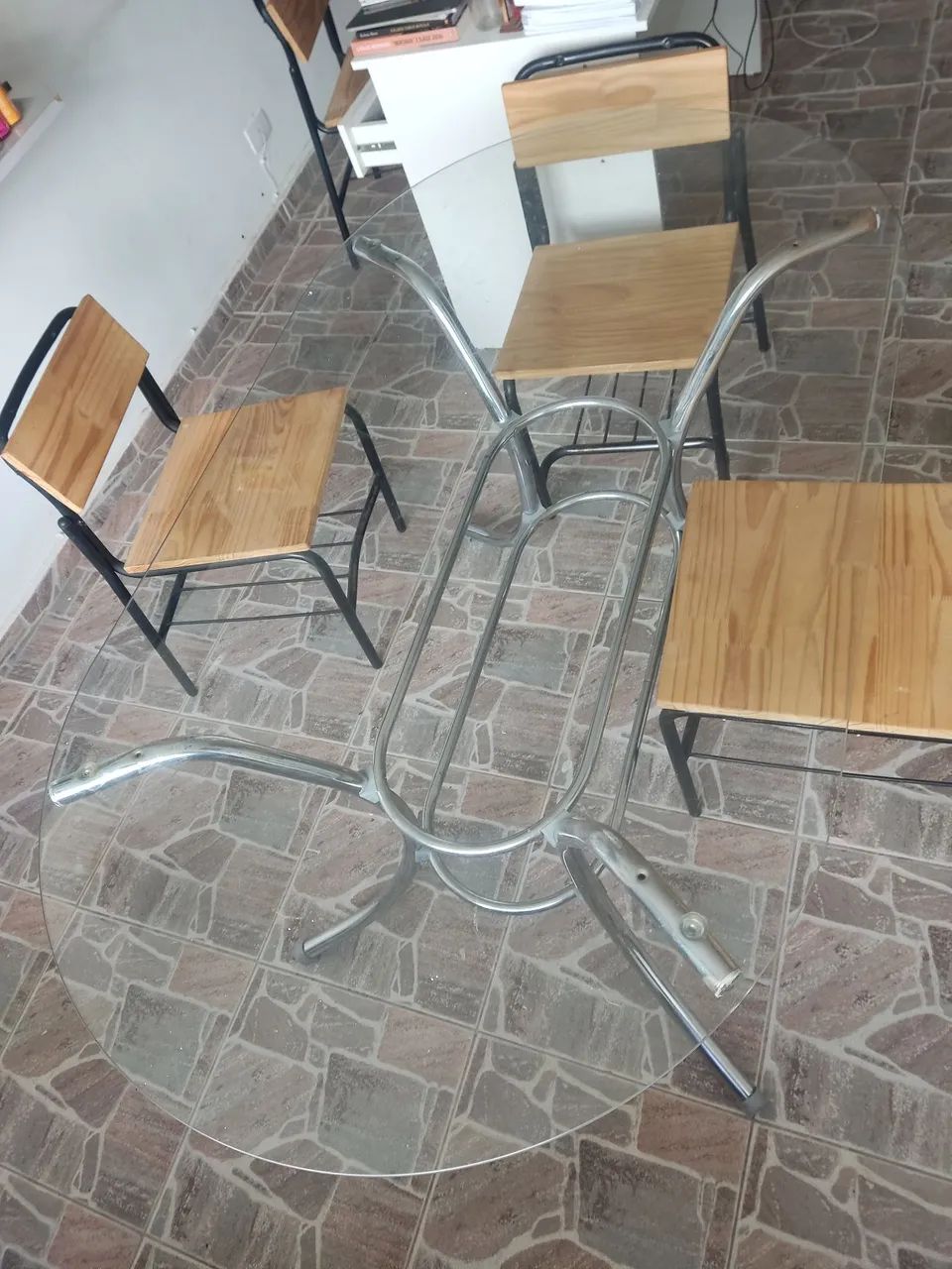 Mesa de vidro, 6 lugares - Foto 2