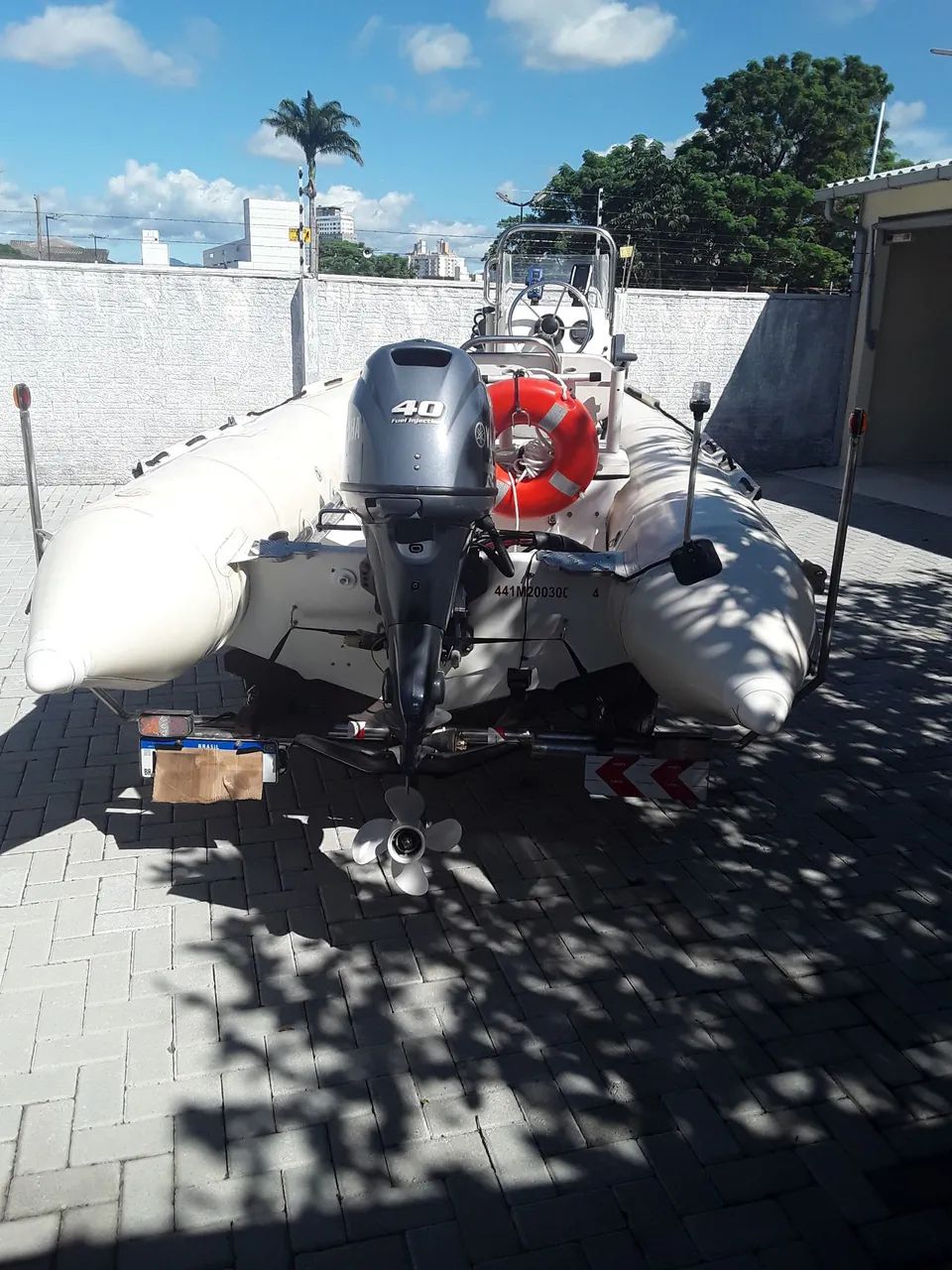Bote inflável Sail Master motor yamaha 40hp 4t motor autobot gps - Foto 8