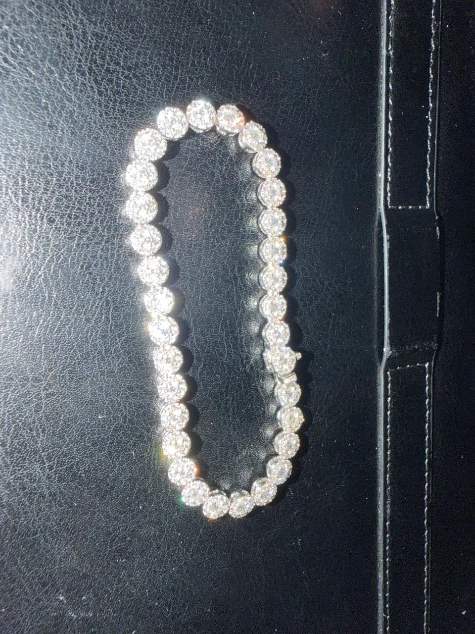 Pulseira riviera ouro brando 5ct - Foto 2