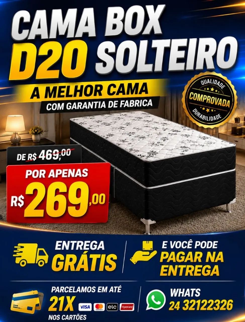 Cama box casal 299,00 - Foto 2