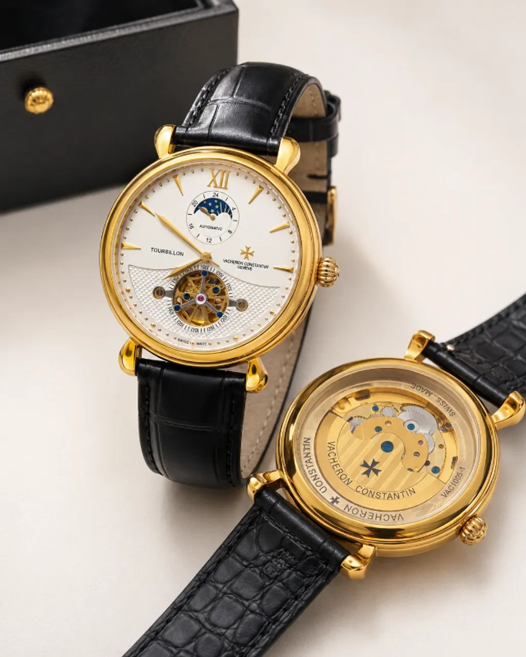 Vacheron Constantin 1a linha  relógio luxo automático turbillion - Foto 3