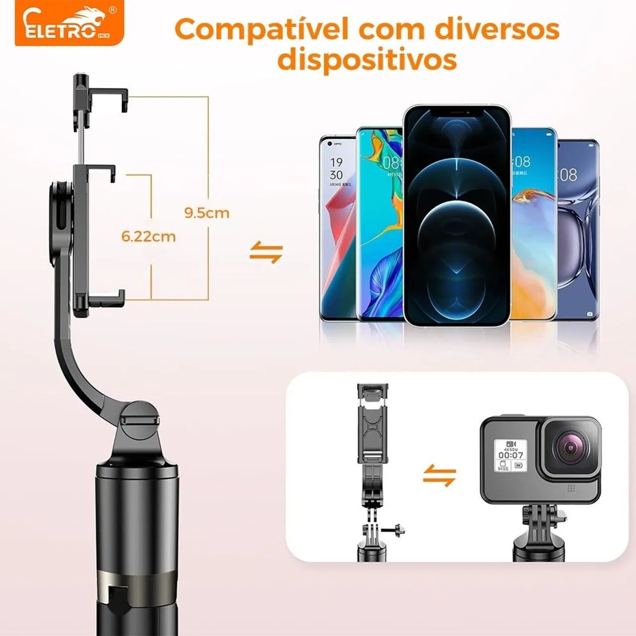 Tripe profissional para celular ? https://s.shopee.com.br/5VTwtx2ra4 - Foto 5