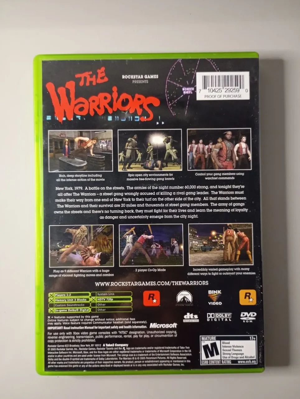 The Warriors - Jogo original Xbox Clássico  - Foto 2