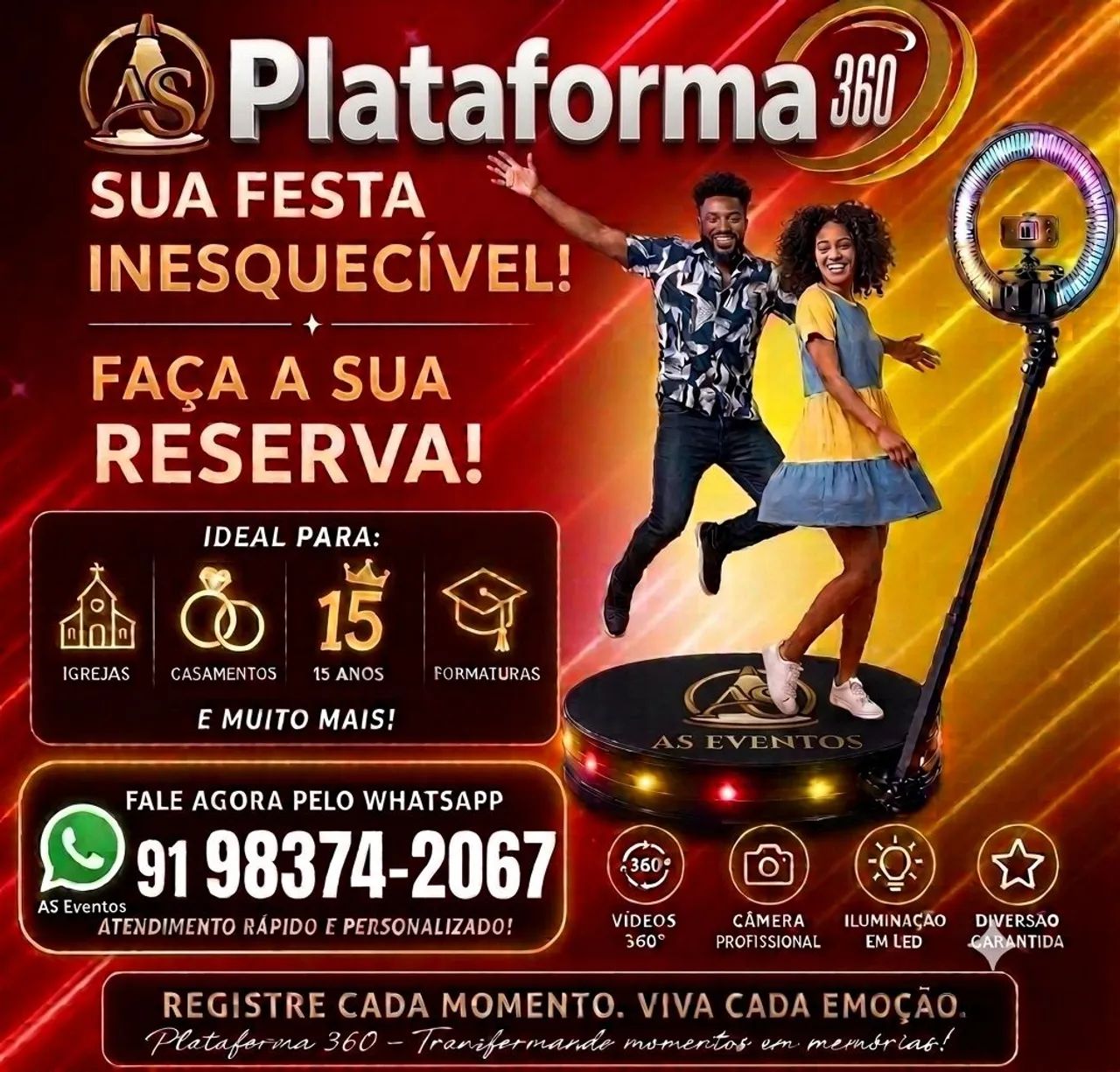 ALUGUEL PLATAFORMA GIRATÓRIA 360° 