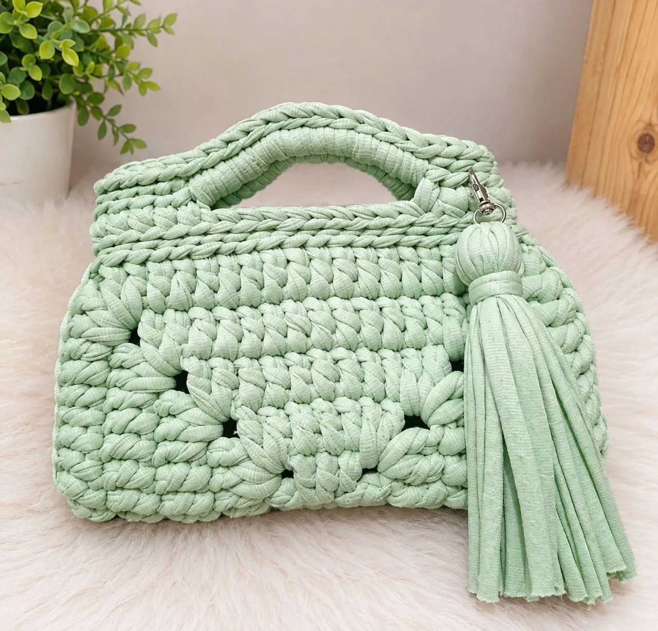 bolsa de crochê 
