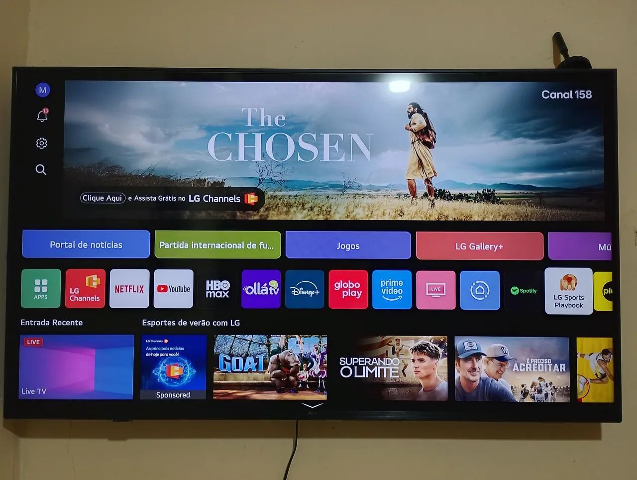 Smart TV LG UHD AI 4K UA85 de 50 polegadas
