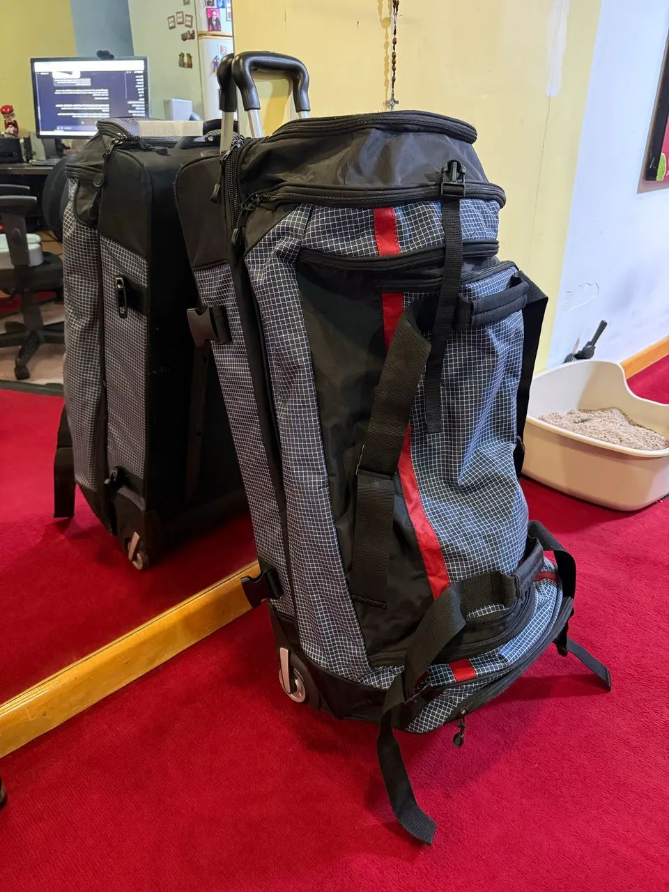 Bolsa de Viagem Samsonite 32" (ENORME) IMPORTADA com rodinhas - Seminova