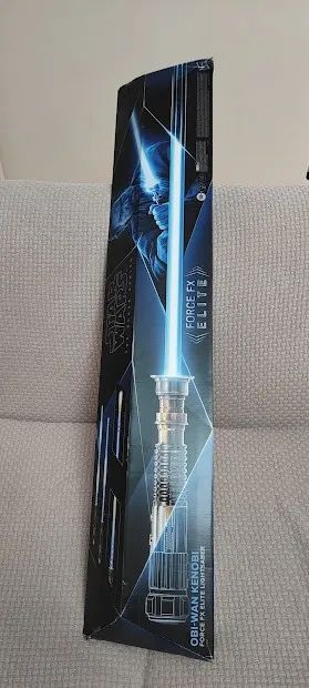 Sabre De Luz Eletrônico Black Series Fx Elite Obi-wan Kenobi - Foto 3