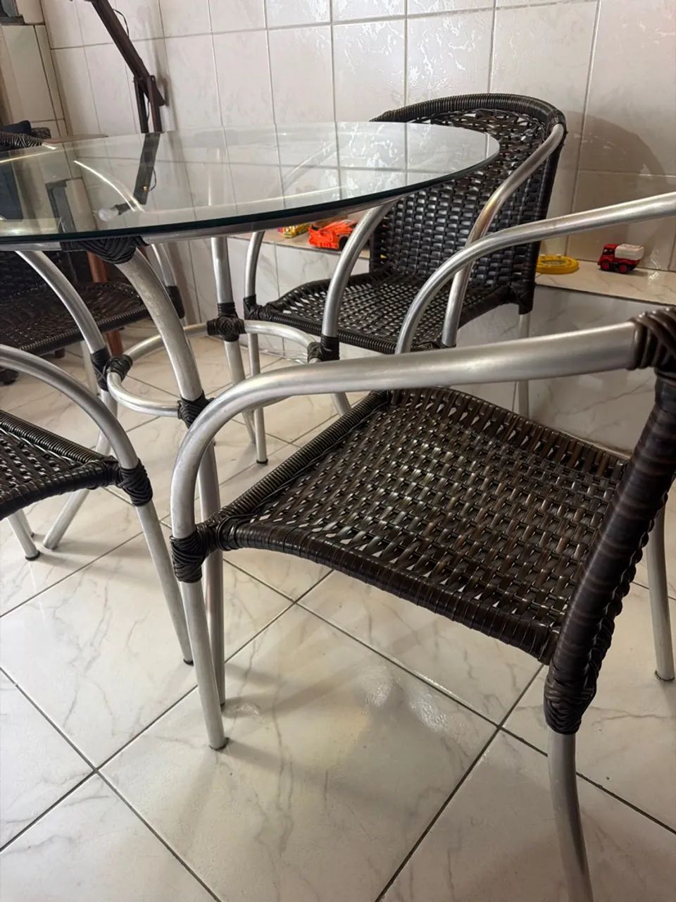 Conjunto de mesa varanda e piscina  - Foto 2