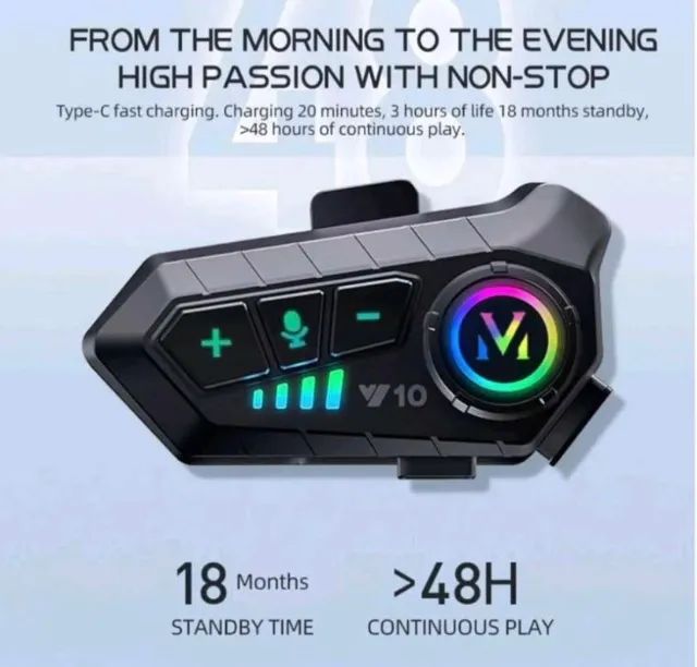 FONE BLUETOOTH CAPACETE DE MOTO - PROMOÇÃO  - Foto 4