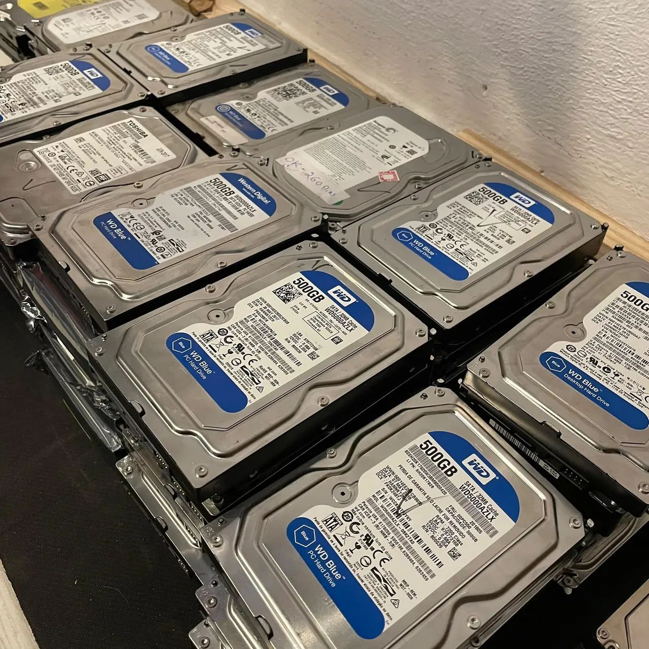Lote 50 HDD desktop 500g 100% 