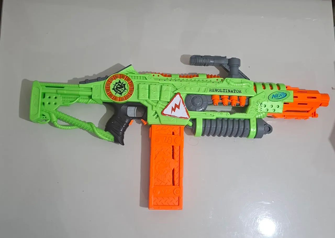 Nerf Zombie Strike Revoltinator - Verde e Laranja - Foto 3