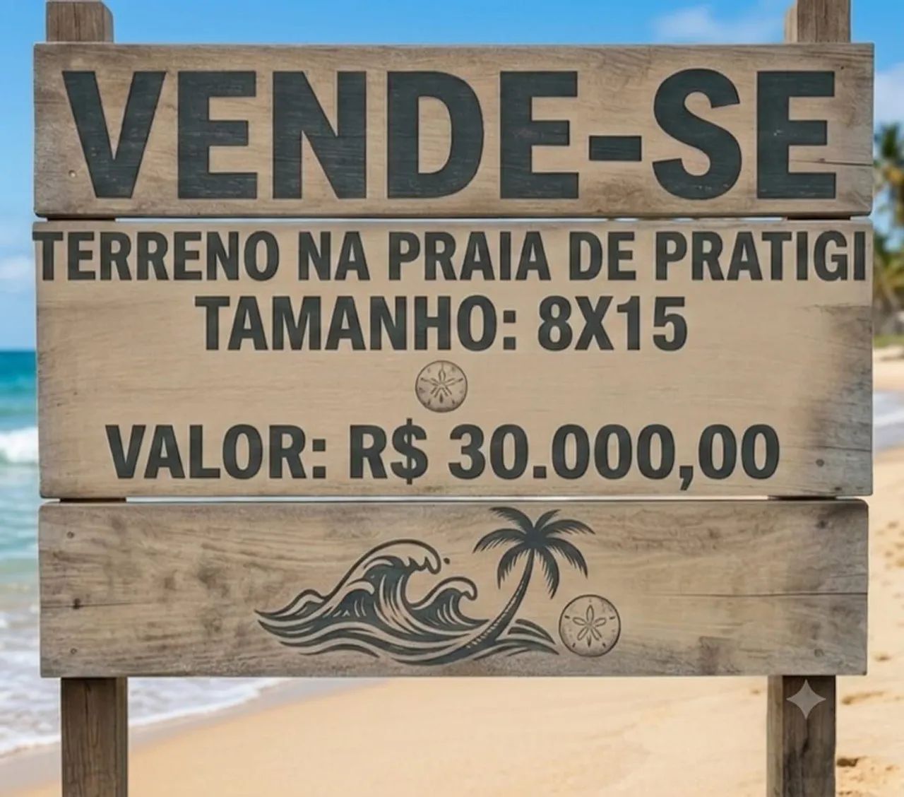 Terreno na Praia de Pratigi/BA