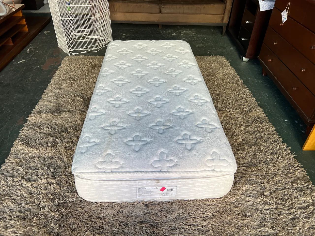 Colchão de Solteiro com Pillow Top Itália Umaflex Molas Ensacadas