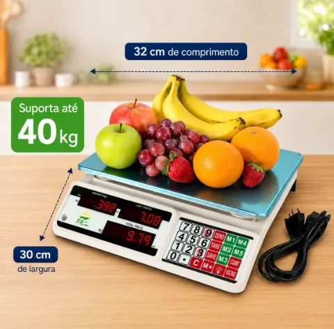Balança Eletrônica Digital 40kg Comercial Alta Precisão - Foto 2