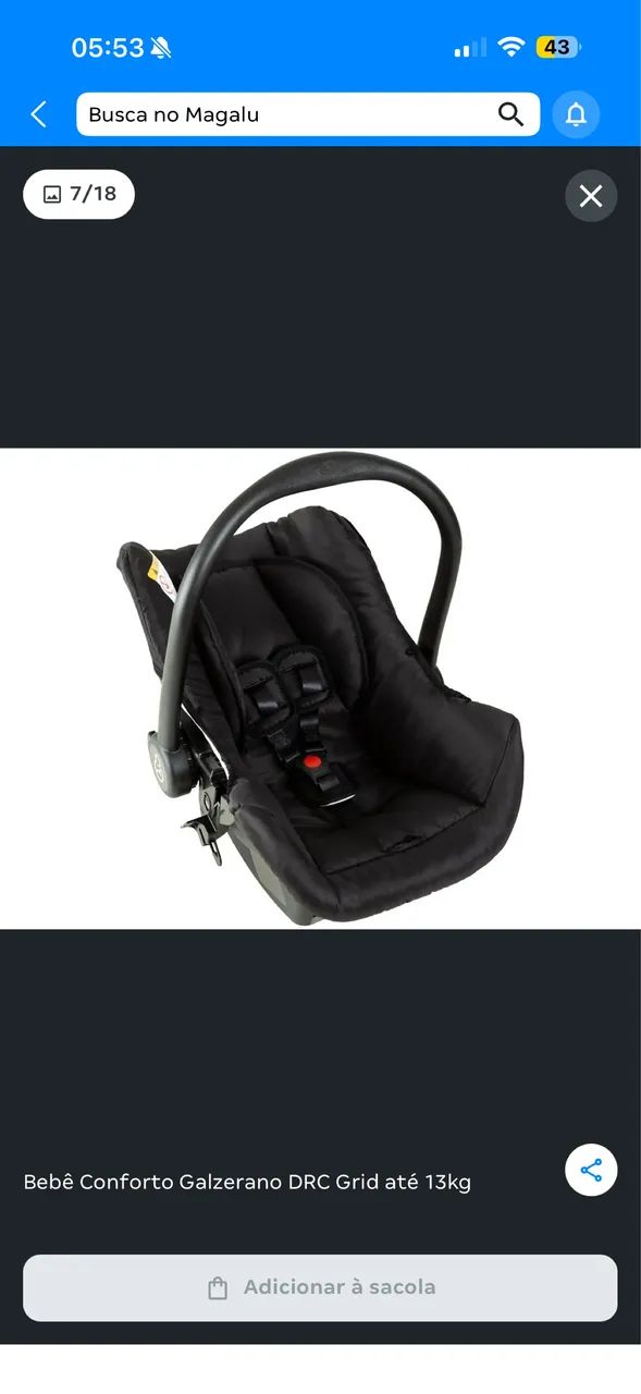 Bebê conforto com base para carro  - Foto 3