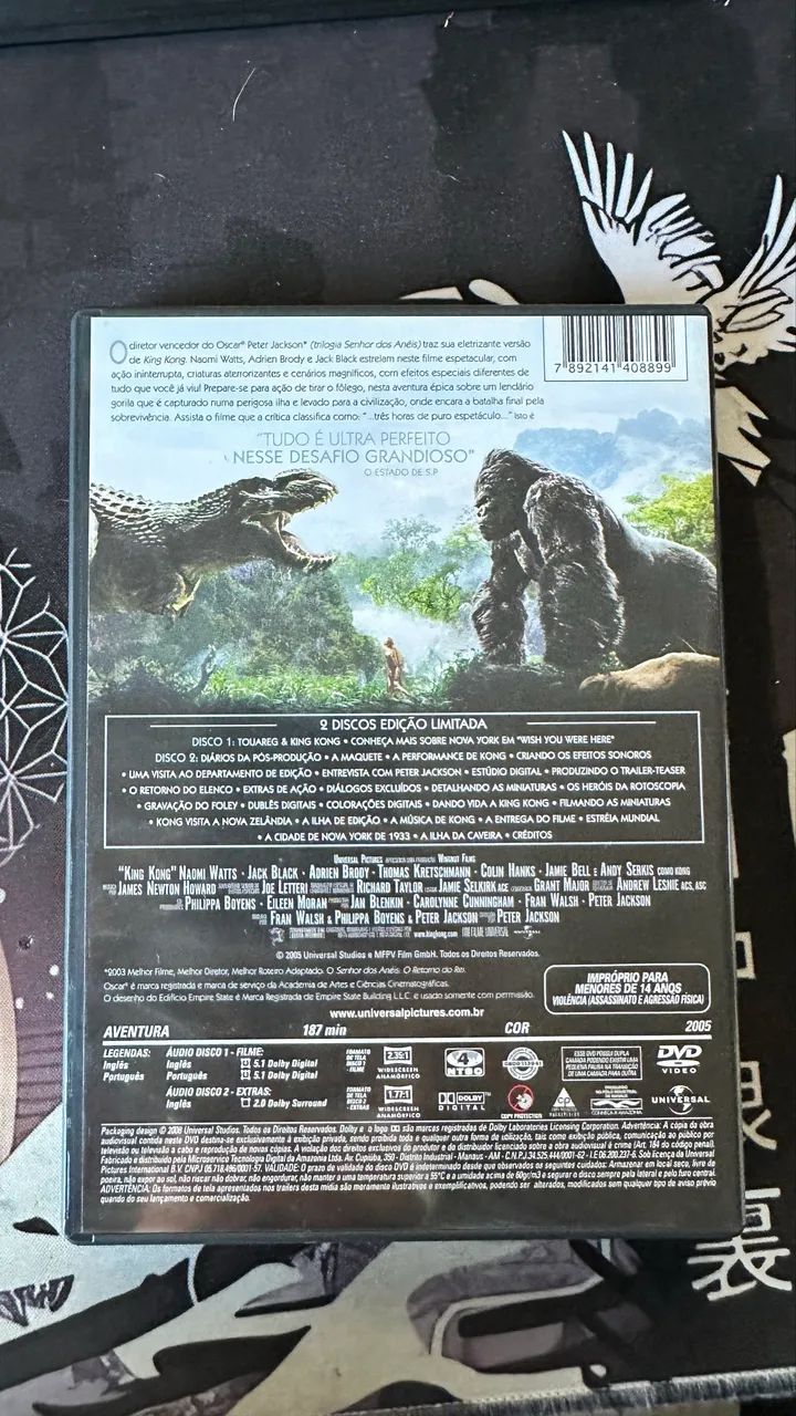 DVD King Kong (2005) - 2 Discos Edição Limitada - Original - Foto 4