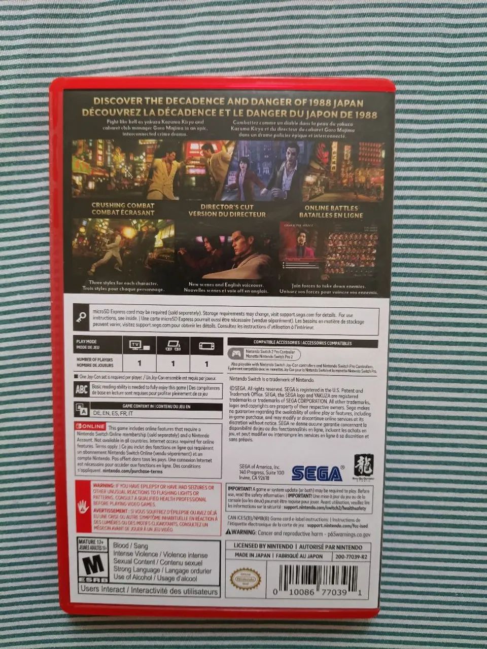 Yakuza 0 Nintendo Switch 2 - Foto 2