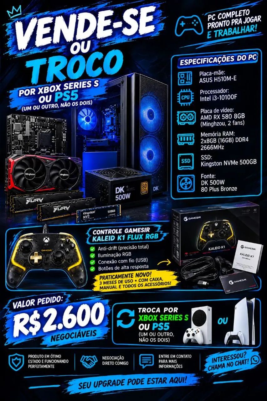 Vende-se um Pc gamer 