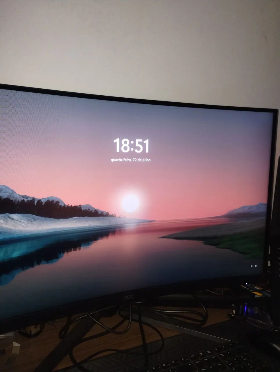 Monitor gamer AOC 32 pol modelo / cq32g4e