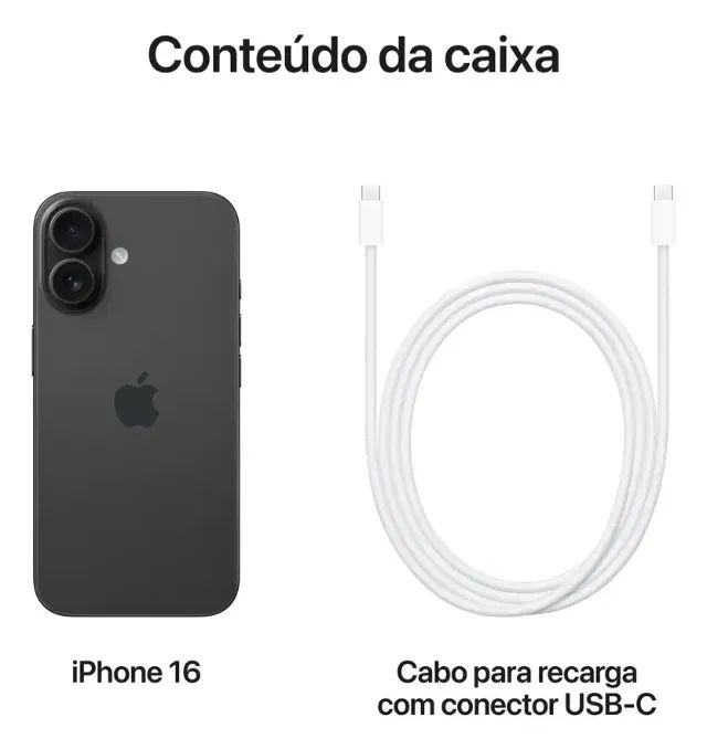 Apple iPhone 16 Preto 512 GB - Foto 3