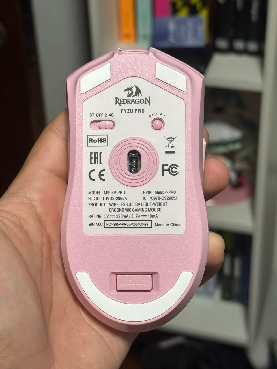 Mouse rosa sem fio - Foto 2