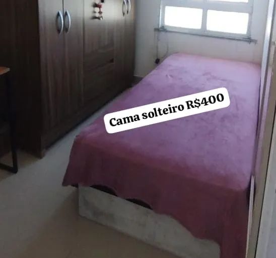 CAMA SOLTEIRO COM PLUMP UP E SUPORTE