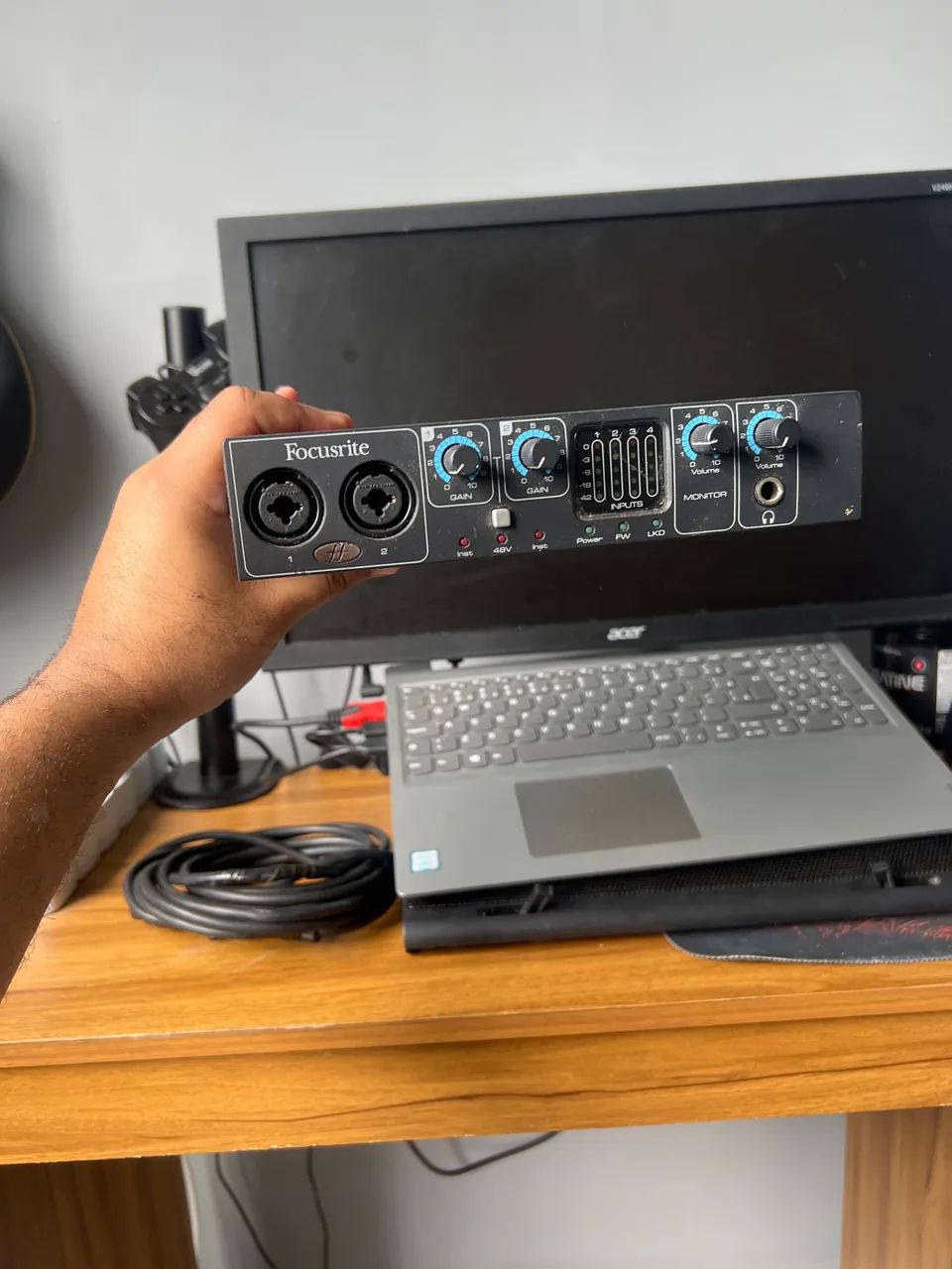 Interface de áudio saffire pro 24
