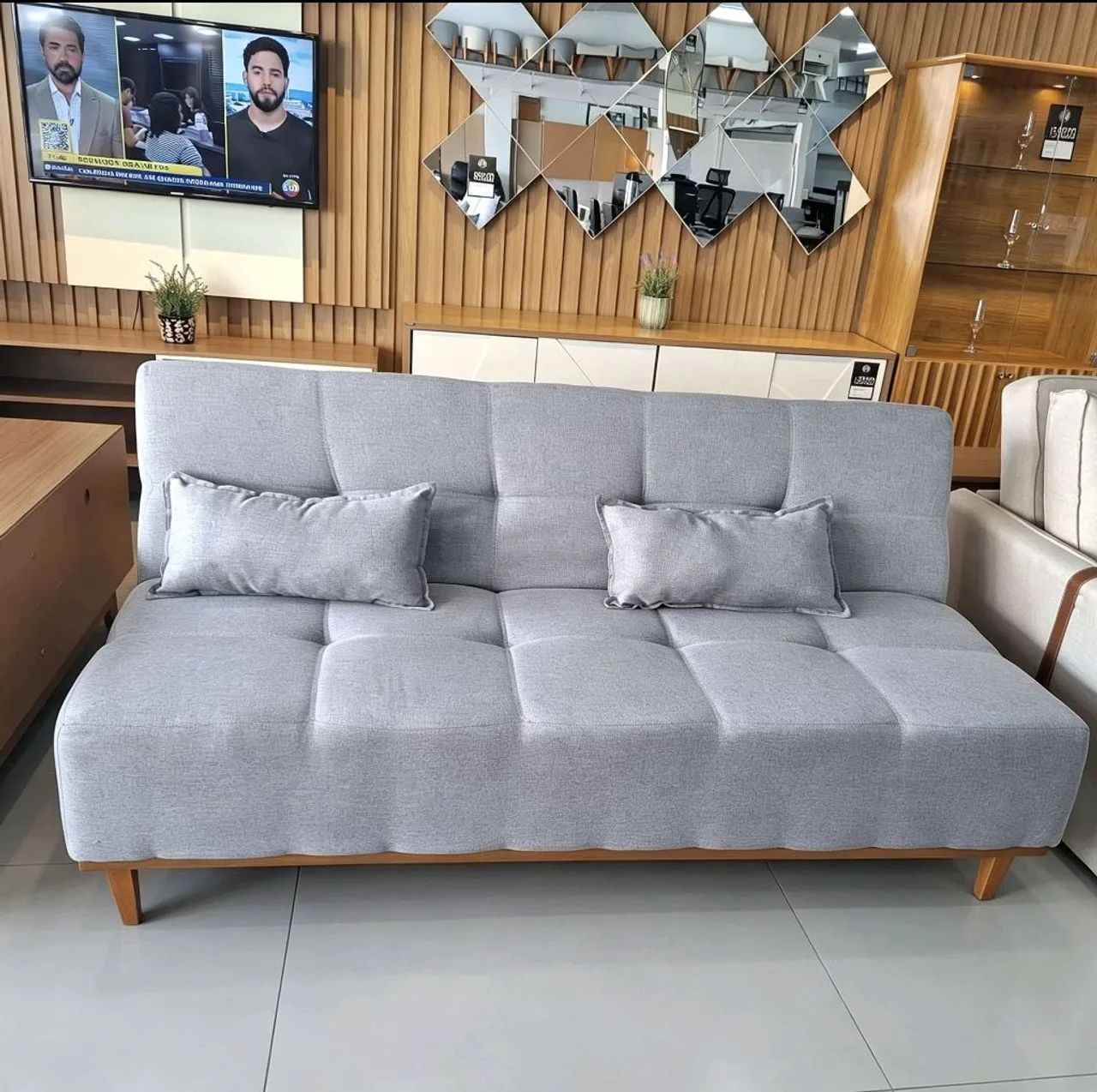Sofá-cama reclinável sem braços 1,81m
