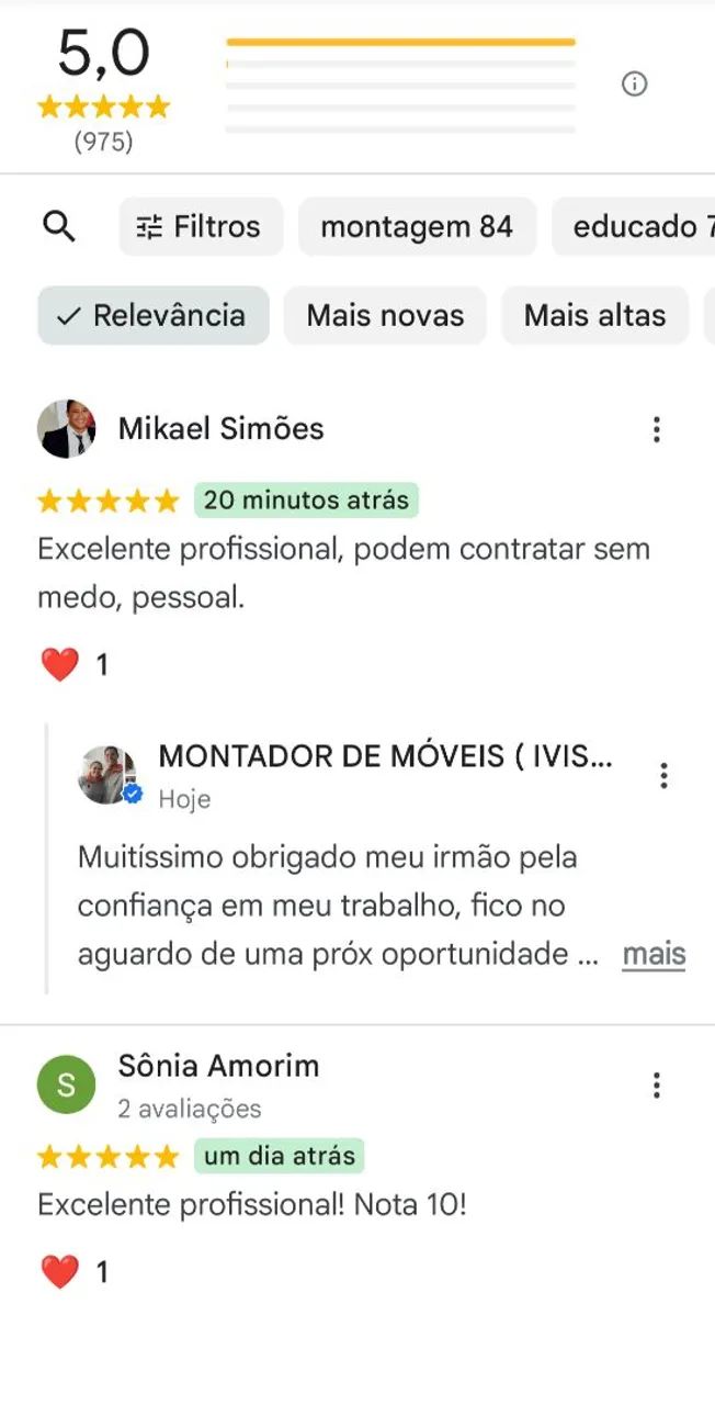 Montador? De móveis? Em natal?