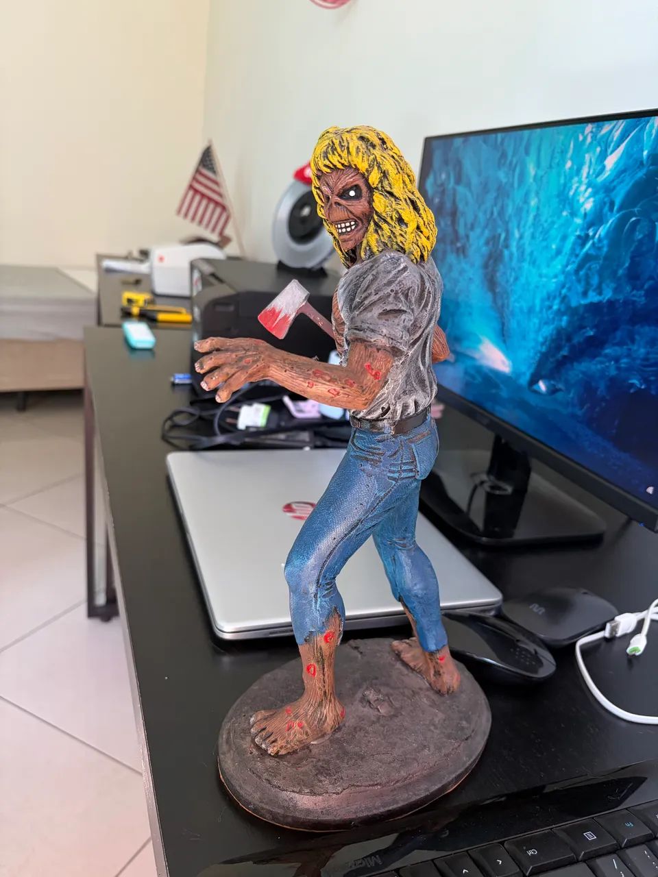Estátua Eddie Iron Maiden 40cm  - Foto 2