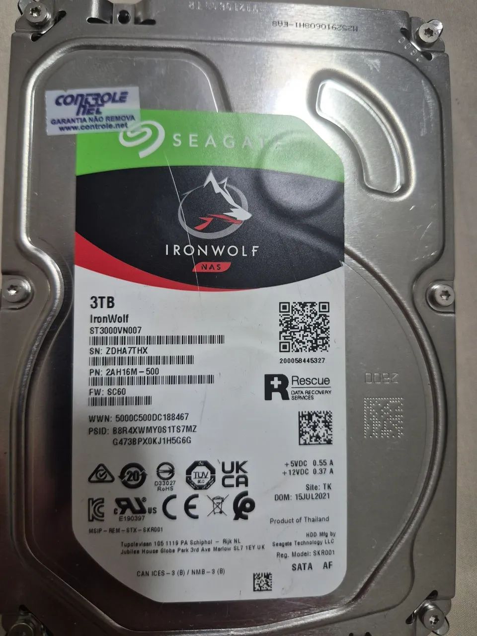 HD Seagate 3TB ironwolf - Foto 2