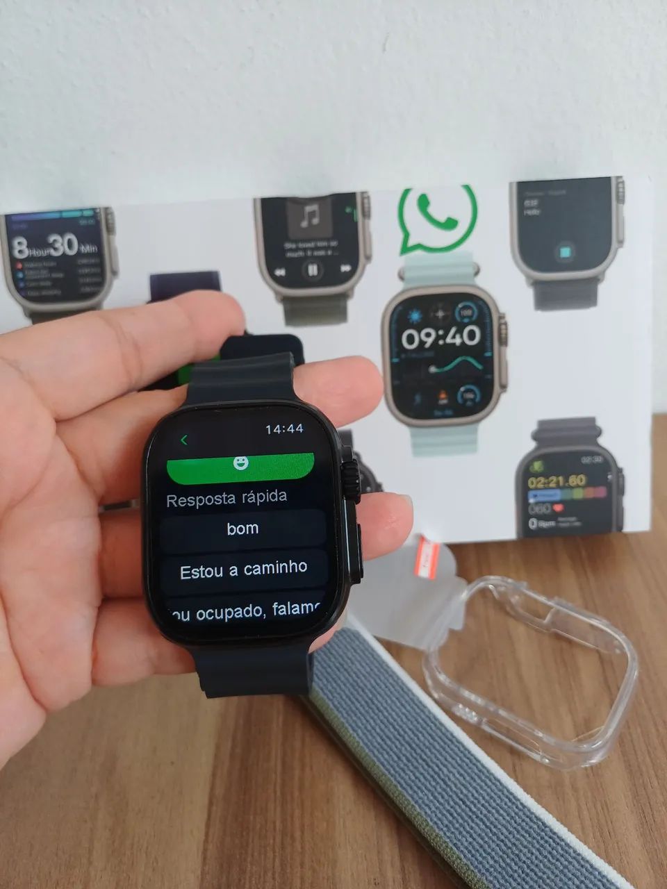 Smartwatch ultra com pulseira Extra  - Foto 4