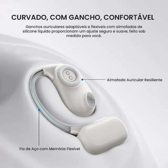 Fone Baseus Bowie Eli 15i Fit | Hi-Res/LDAC | Open-Ear | Driver Titânio -Entrega Grátis- - Foto 3