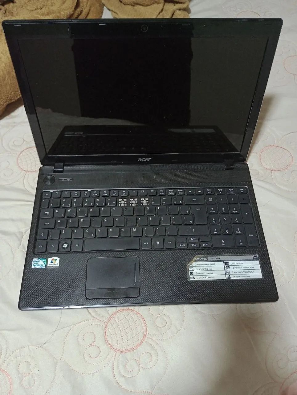 Notebook Acer tela grande com defeito 
