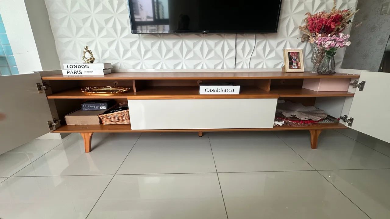 VENDO RACK ARC 2P - 2.20m Off White / Nature - Foto 4