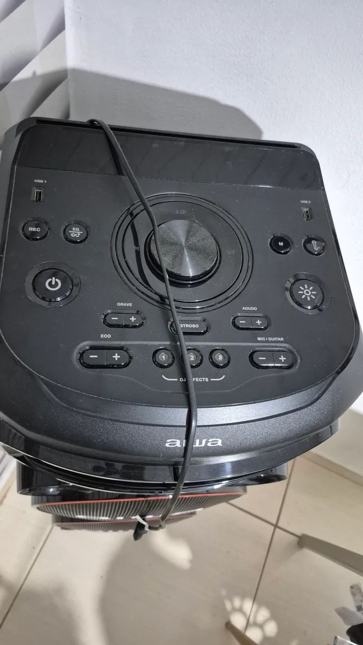 Caixa de som torre Aiwa,02 Bluetooth 2300 RMS amplificada - Foto 2