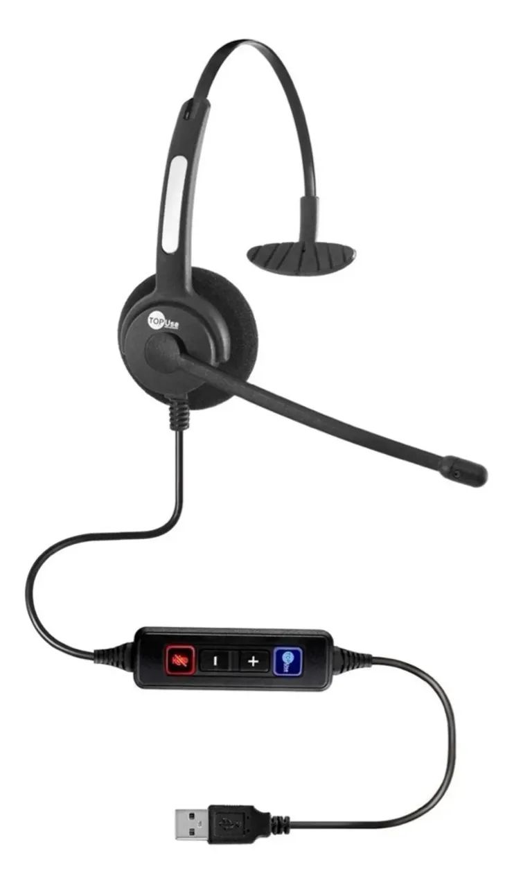 Headset Usb Com Cancelador De Ruídos - Topuse - Foto 3