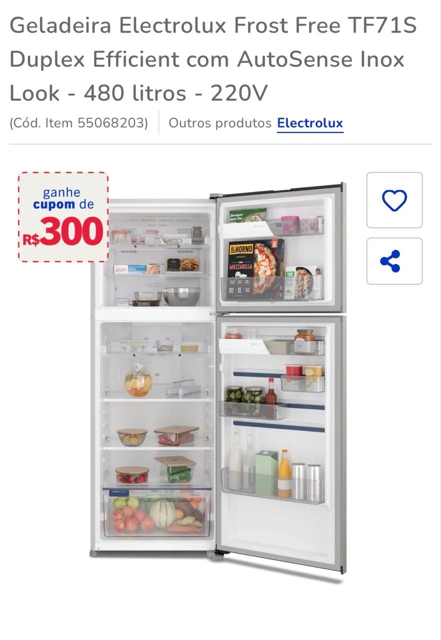 Geladeira Electrolux TF71S 