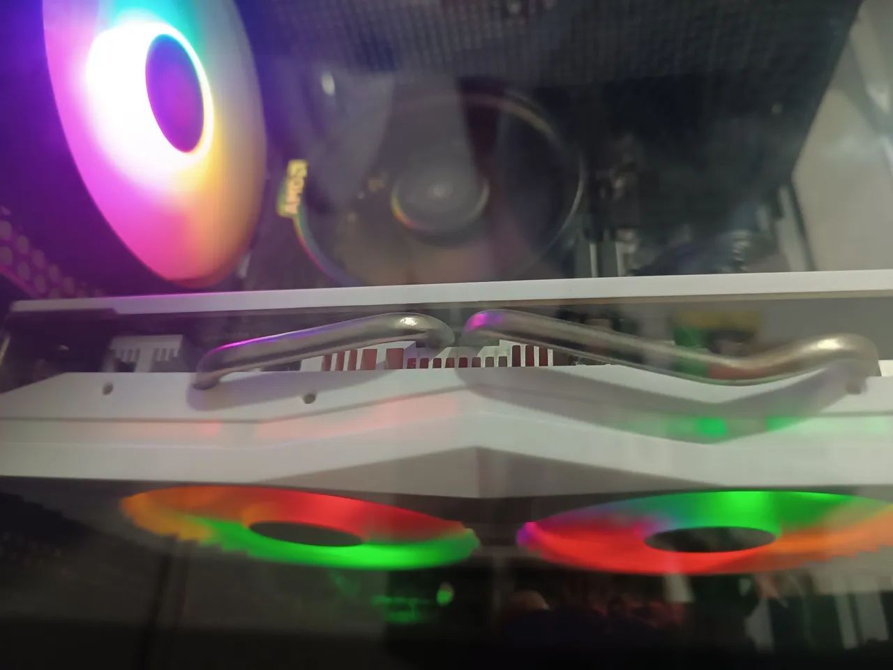 Placa de vídeo RX 580 2048sp branca - Foto 3