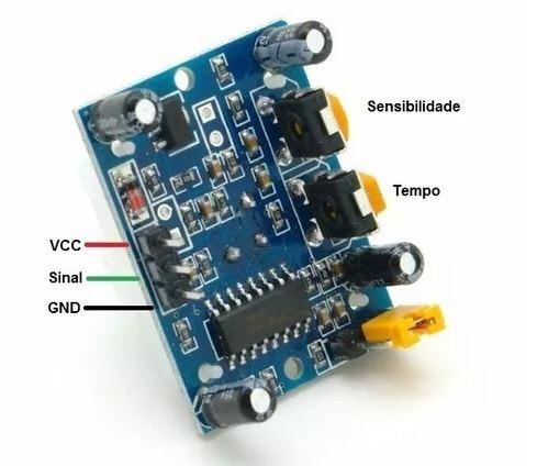 COD-AM67 Pir Sensor De Presença Infravermelho Hc-sr501 Arduino Robotica Automação - Foto 4