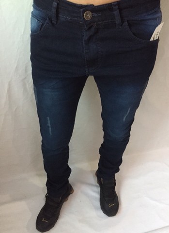 Calça masculina jeans com elastano - Foto 5