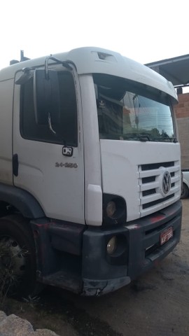CAMINHÃO 24 250 COMPLETO COM CAVALETE, LONA PRONTO PARA TRABALHO