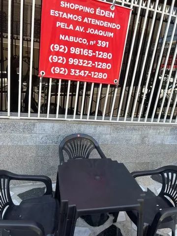 Jogo de mesa cadeira com braço preta nova pra restaurante partir de 190 R$ cada